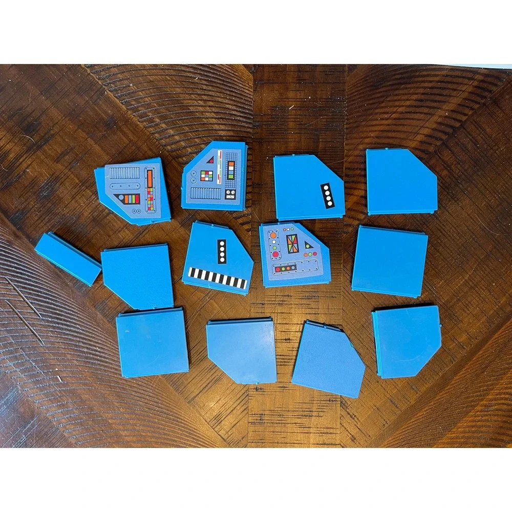 1980s Fisher Price Construx 578 blue flat panels parts‎ replacement fp toys 2x2